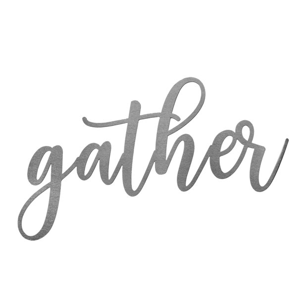 Gracie Oaks Farmhouse Wall Words 'Gather' Wall Decor & Reviews Wayfair Canada